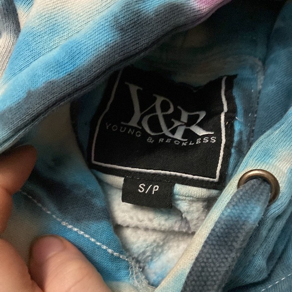 Reckless tie dye hoodie size small men’s - Picture 2 of 3